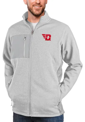 Antigua Dayton Flyers Mens Grey Course Medium Weight Jacket