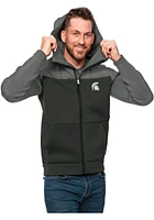 Antigua Michigan State Spartans Mens Charcoal Protect Scuba Hood
