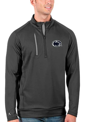 Antigua Penn State Nittany Lions Mens Charcoal Generation Long Sleeve Qtr Zip Pullover