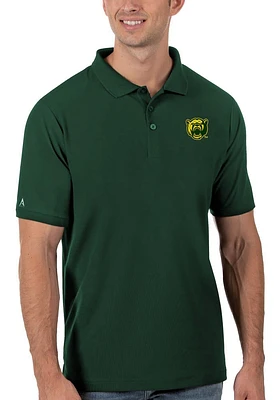 Antigua Baylor Bears Mens Green Legacy Short Sleeve Polo
