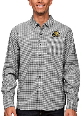 Antigua Wichita State Shockers Mens Black Stellar Long Sleeve Dress Shirt