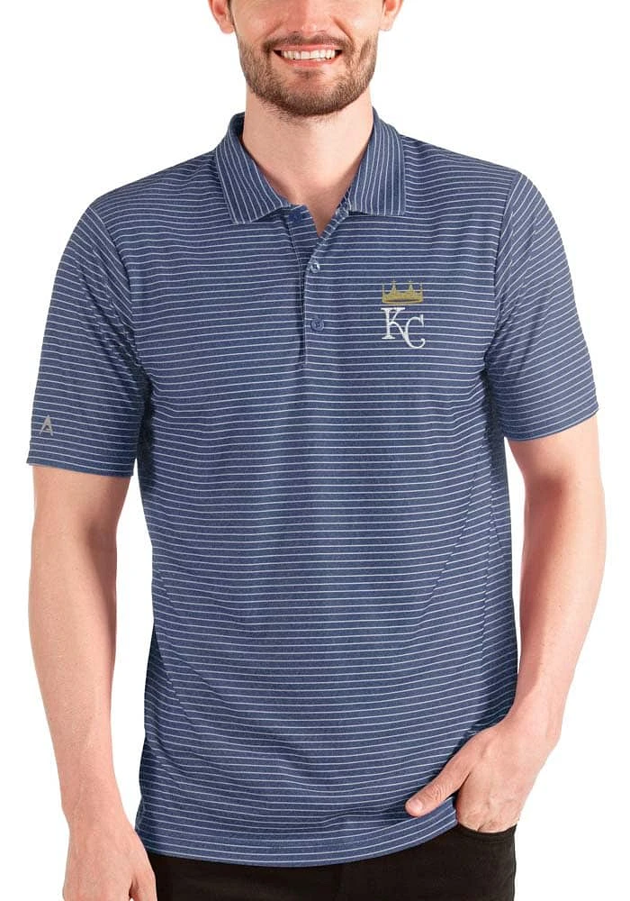 Antigua Kansas City Royals Mens ESTEEM Short Sleeve Polo