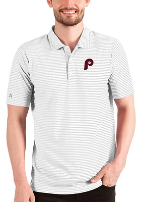 Antigua Philadelphia Phillies Mens White ESTEEM Short Sleeve Polo