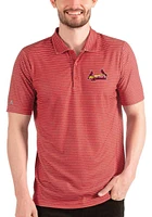 Antigua St Louis Cardinals Mens Red ESTEEM Short Sleeve Polo