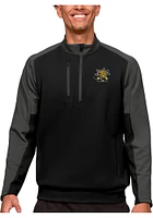 Antigua Wichita State Shockers Mens Black Team Long Sleeve Qtr Zip Pullover