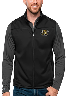 Antigua Wichita State Shockers Mens Black Links Sleeveless Jacket