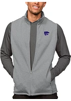 Antigua K-State Wildcats Mens Grey Course Sleeveless Jacket