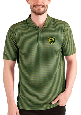 Antigua Baylor Bears Mens Green Esteem Short Sleeve Polo