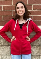 Antigua Chicago Blackhawks Womens Red Victory Long Sleeve Full Zip Jacket