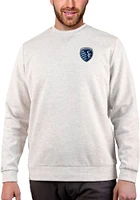Antigua Sporting Kansas City Mens Oatmeal Gambit Long Sleeve Crew Sweatshirt