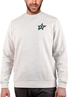 Antigua Dallas Stars Mens Oatmeal Gambit Long Sleeve Crew Sweatshirt