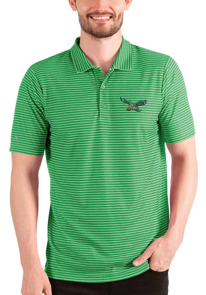 Antigua Philadelphia Eagles Mens Kelly Green Esteem Polo Short Sleeve