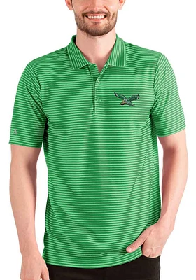 Antigua Philadelphia Eagles Mens Kelly Green Esteem Polo Short Sleeve