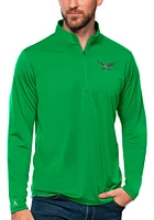 Antigua Philadelphia Eagles Mens Kelly Green Tribute Qzip Long Sleeve Qtr Zip Pullover