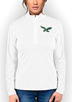 Antigua Philadelphia Eagles Womens Rally 2 Qtr Zip Pullover