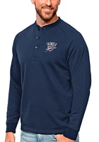 Antigua Oklahoma City Thunder Navy Blue Helix Long Sleeve Fashion T Shirt
