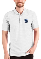 Antigua Creighton Bluejays Mens White Esteem Short Sleeve Polo