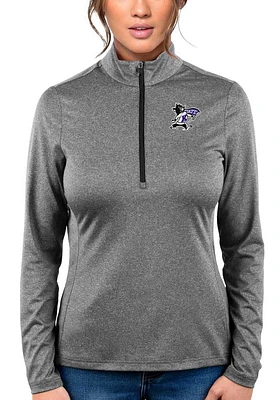 Antigua K-State Wildcats Womens Heather Rally 2 Qtr Zip Pullover