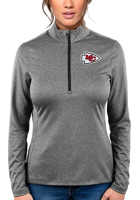 Antigua Kansas City Chiefs Womens Rally 2 Qtr Zip Pullover