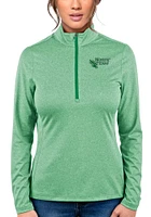 Antigua North Texas Mean Green Womens Kelly Heather Rally 2 Qtr Zip Pullover