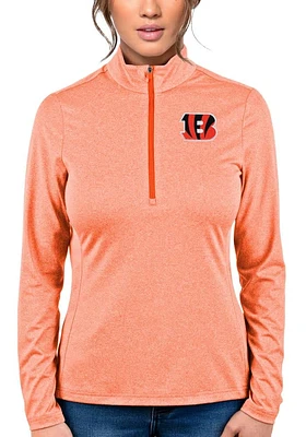 Antigua Cincinnati Bengals Womens Rally 2 Qtr Zip Pullover