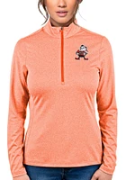 Antigua Cleveland Browns Womens Rally 2 Qtr Zip Pullover