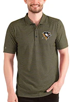 Antigua Pittsburgh Penguins Mens Black Esteem Short Sleeve Polo
