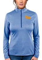 Antigua Pitt Panthers Womens Heather Rally 2 Qtr Zip Pullover