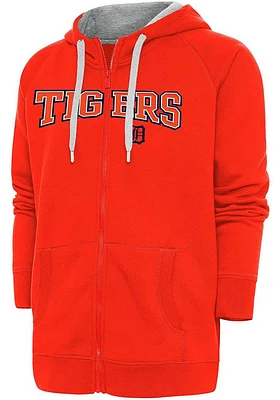 Antigua Detroit Tigers Mens Victory Long Sleeve Full Zip Jacket