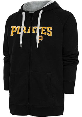 Antigua Pittsburgh Pirates Mens Victory Wordmark Long Sleeve Full Zip Jacket