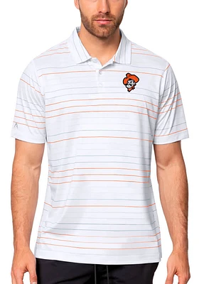 Antigua Oklahoma State Cowboys Mens White Ryder Short Sleeve Polo