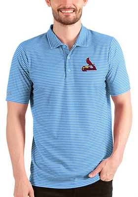 Antigua St Louis Cardinals Mens Light Blue Esteem Short Sleeve Polo