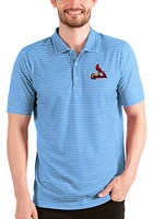 Antigua St Louis Cardinals Mens Light Blue Esteem Short Sleeve Polo