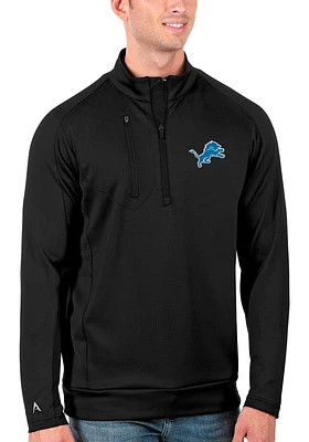 Antigua Detroit Lions Mens Generation Long Sleeve Qtr Zip Pullover