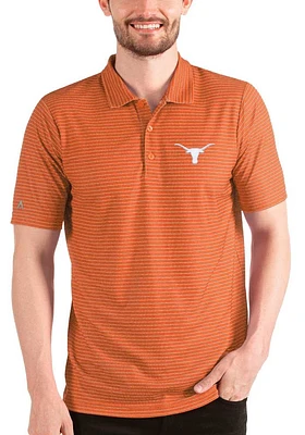 Antigua Texas Longhorns Mens Burnt Orange Esteem Short Sleeve Polo