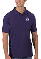 Antigua Tarleton State Texans Mens Purple Legacy Short Sleeve Polo