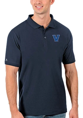 Antigua Villanova Wildcats Mens Navy Blue Legacy Short Sleeve Polo
