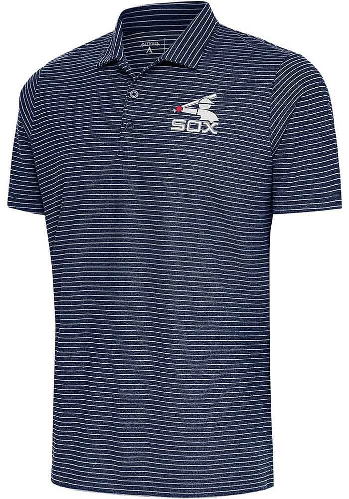 Antigua Chicago White Sox Mens Navy Blue Esteem Short Sleeve Polo