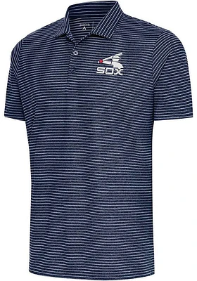 Antigua Chicago White Sox Mens Navy Blue Esteem Short Sleeve Polo