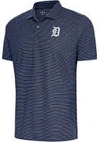 Antigua Detroit Tigers Mens Navy Blue Esteem Short Sleeve Polo