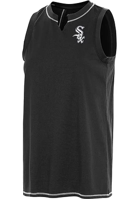 Antigua Chicago White Sox Womens Black Establishment Tank Top
