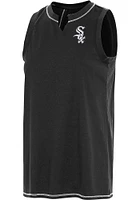 Antigua Chicago White Sox Womens Black Establishment Tank Top