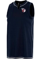 Antigua Cleveland Guardians Womens Navy Blue Establishment Tank Top
