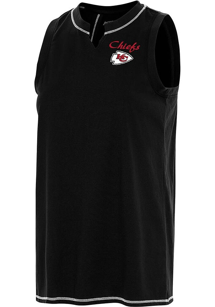 Antigua Kansas City Chiefs Womens Black Establishment Tank Top