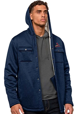 Antigua St Louis Cardinals Mens Navy Blue Bond Light Weight Jacket
