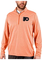 Antigua Philadelphia Flyers Mens Rally 2.0 Long Sleeve Qtr Zip Pullover