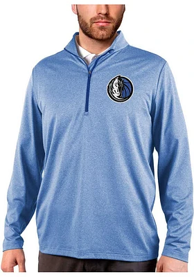 Antigua Dallas Mavericks Mens Blue Rally 2.0 Long Sleeve Qtr Zip Pullover