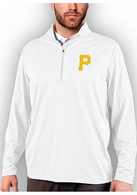Antigua Pittsburgh Pirates Mens Rally 2.0 Long Sleeve Qtr Zip Pullover