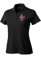 Antigua Cincinnati Bengals Womens Black 2021 SB Bound Short Sleeve Polo Shirt