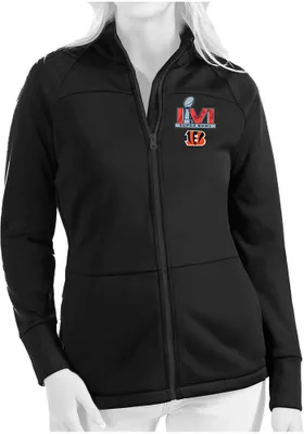 Antigua Cincinnati Bengals Womens Black 2021 SB Bound Light Weight Jacket